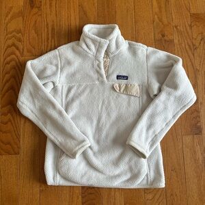 Women’s White Fleece Sweater
